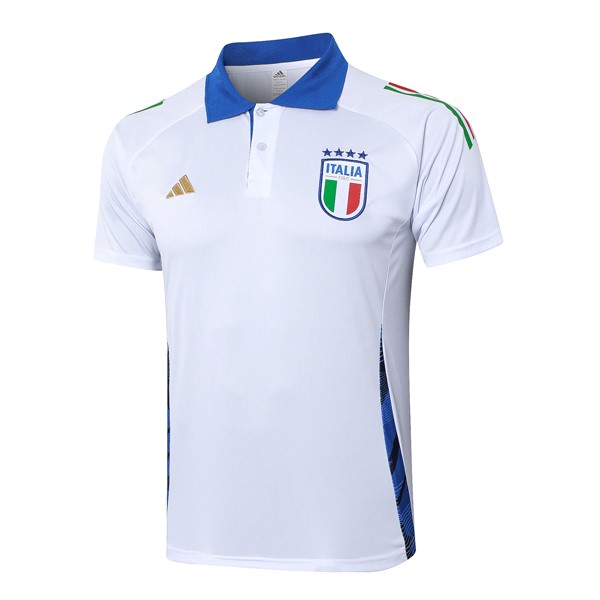 Polo Italia 2024/25 Blanco Azul 2